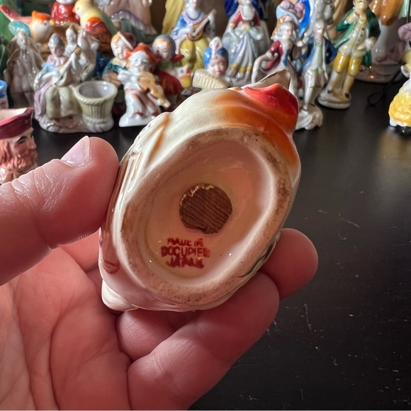 Vintage 1940's Made in Occupied Japan mioj Porcelain Salt & Pepper Rooster - Picture 5 of 5